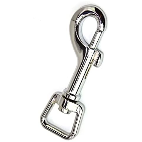 Metalworks-premium Bolzenkarabiner mit Drehgelenk für Hundeleine/Schlüsselanhänger, Silber / Chrom Cover