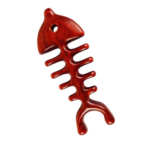 FRCOLOR 1 peine de masaje de hombros, grandes peines de madera, peine de pelo con anchos, resistente a la tracción, accesorios para peinar el cabello, peine de espiga, palo de rosa, cepillo