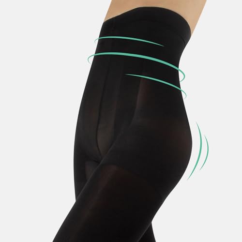 HIGH WAIST PANTYHOSE | OPAQUE SHAPING TIGHTS | WINTER PANTYHOSE | 80 DEN | BLACK | S, M, L, XL | ITALIAN HOSIERY |3