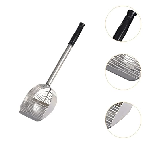 Pala para arena de gato antiadherente de acero inoxidable resistente 2