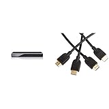 Panasonic DVD-S700EG-K DVD-Player (Multiformat Wiedergabe mit xvid, MP3 und JPEG, USB 2.0, HDMI, SCART) Schwarz & Amazon Basics Hochgeschwindigkeits-HDMI-Kabel 2.0, 1,8 m, 2er-Pack