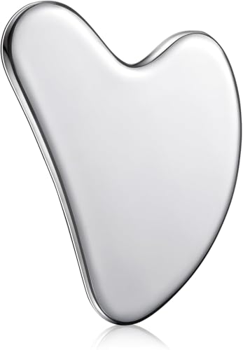 Image of Aerowave Advanced Gua-Sha Stainless Steel Tool for Face & Neck | Lymphatic Drainage, Facial Toning, Skin Firming & Anti-Aging Care