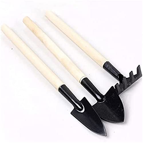 6 Pcs Garden Tools Mini Gardening Kit Plant Potted Flower Gadget Wooden Handles For Transplanting Seedlings, Cultivating And Weeding Flowers And Vegetable Seedlings #TOP2