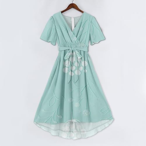 Robe d'invitée de mariage fluide col en V qui sublime la silhouette - 3