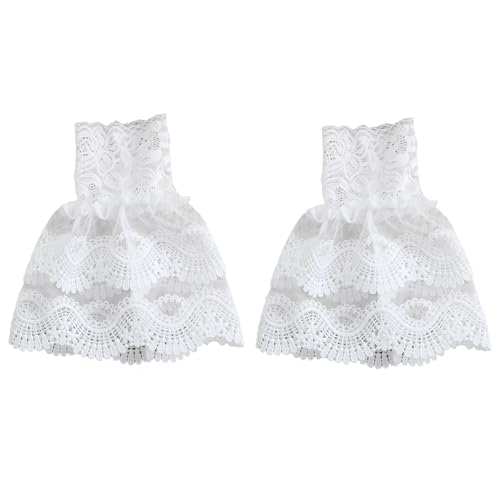 Ldabrye Manchons amovibles en dentelle multi-usage - Brassards réglables - Housses décoratives pour femmes - Tenue quotidienne - Couverture en dentelle