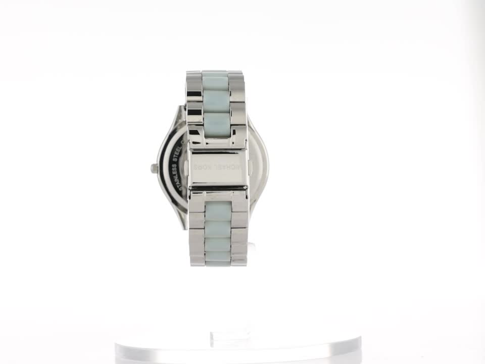 Michael Kors Slim Runway Crystal Pave Dial Stainless Steel  display picture 1