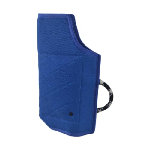 KQFCAZRE 犬用トレーニングバイトスリーブ 丈夫なハンドル プロフェッショナル仕様 厚みのある小型・中型犬用トレーニング器具, 青