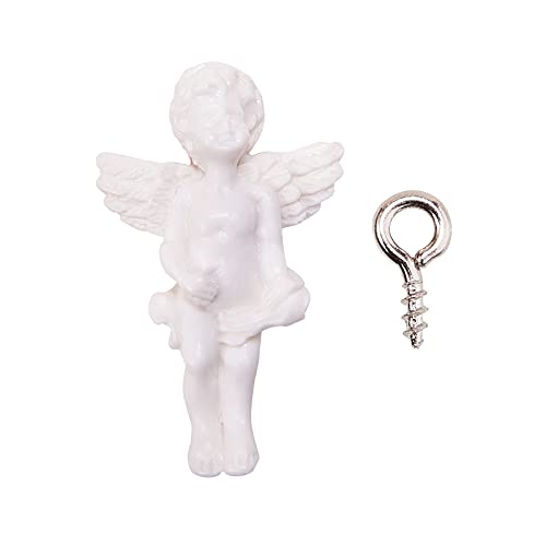 Airssory 10 set di ciondoli in resina bianca con