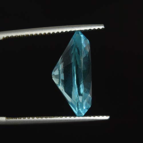 REAL-GEMS Created Swiss Blue Topaz 9.00 Ct Oval Cut Loose Gemstone3