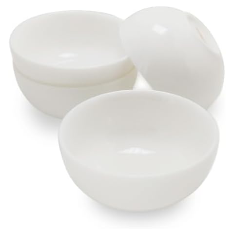 Xusmyzm Small Teacups 1.8 oz Jad Porcelain Simple Style Tea Cups set of 4 Cover