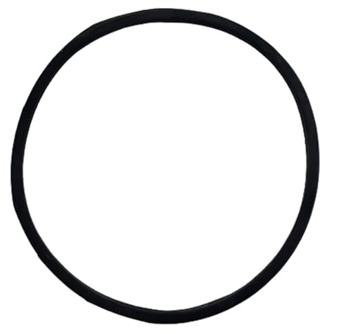 Image of Gasket for Autoclave Pressure Cooker Type 11L Size 11 inch x 9 inch | Gasket for Autoclave Aluminium Mirror Finish Steam Machine Generator, 11x 9 inches | Pack of 1 | (Black, Rubber)
