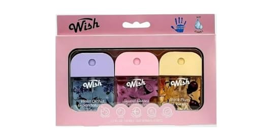 Travel Size Hydrating Hand Sanitizer Gift Box Set, 3-Piece, Black Plum, Sweet Guava, Violet Orchid Scents