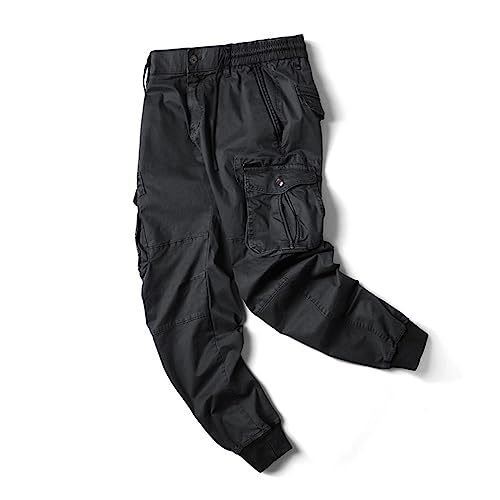RTRDE Men's Cargo Work Pants Casual Jogger Pants Hiking Work with Multi Pockets Pants, 29-404