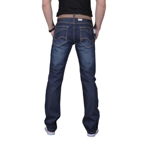 Straight Fit Jeans, Youth Mid Rise Men's Long Pants2