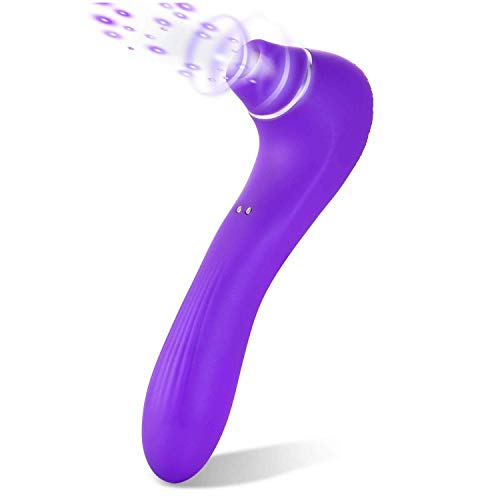 Masajeador Impermeable,10 potentes modos de succión,Carga USB,Silicona super suave y seguro