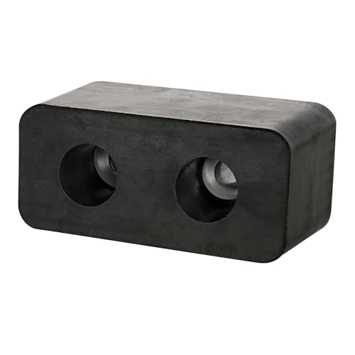 Deflecto® Rubber Dock Bumper 152.4 x 84.1 x 73mm -Black