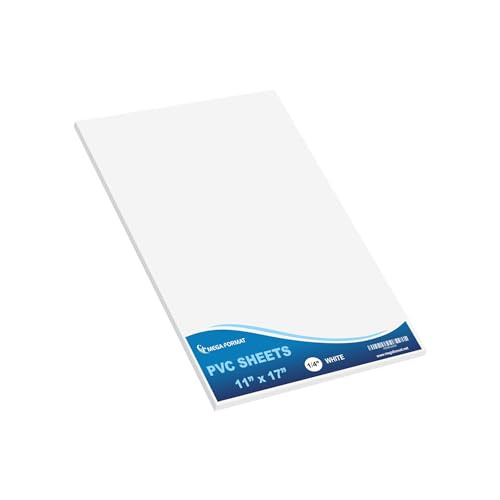 Mega Format expanded PVC sheet white 11x17