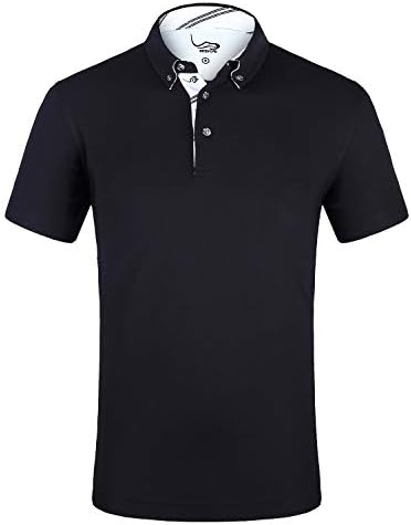 EAGEGOFMen Golf Polo Shirt Male Short Sleeve Sports Leisure Soft Adult Tennis Polo Shirt Outdoor