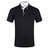 EAGEGOF Men's Shirts Short Sleeve Tech Performance Golf Polo Shirt Moisture-Wicking Standard Fit...