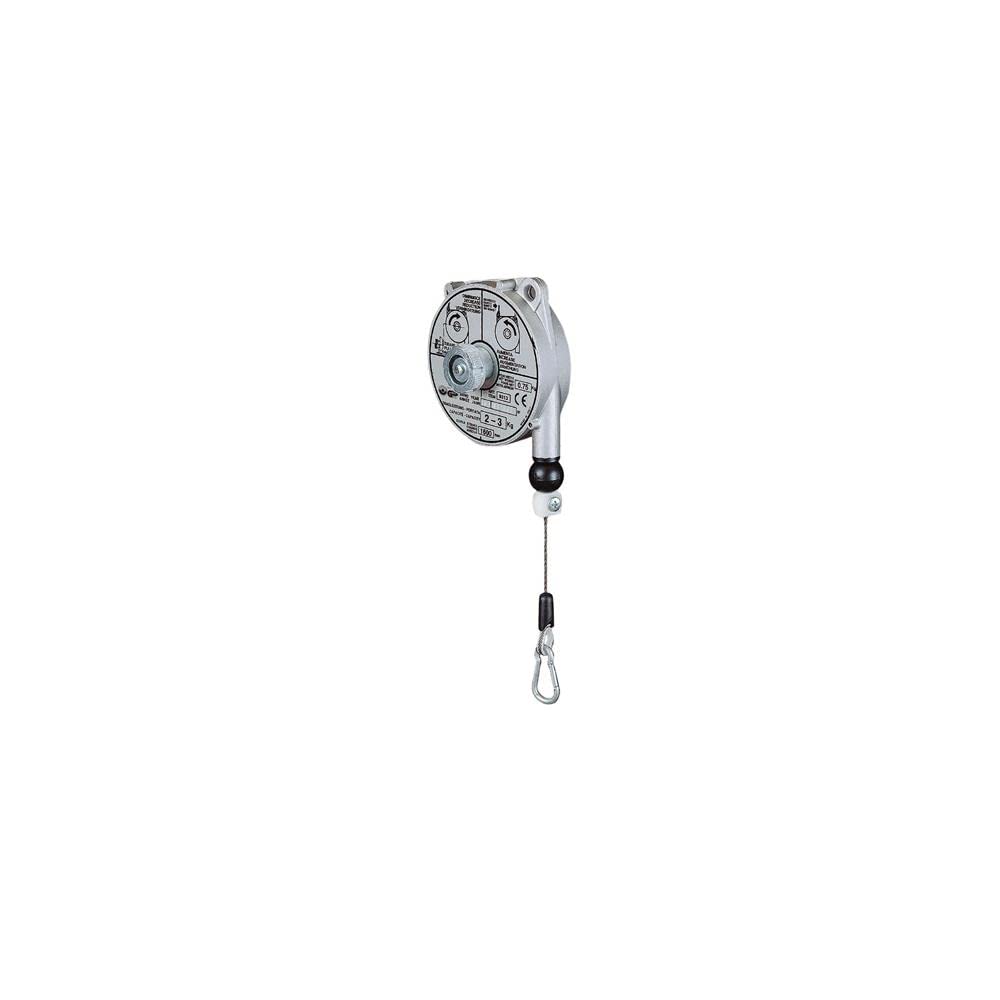 PLANETA G30002 Federzug mit Aluminium-Druckguss-Gehäuse, TCN 9313, Tragfähigkeit 2.0 kg-3.0 kg, Seillänge 1.6 m, Edelstahl-Drahtseil Durchmesser 2.0 mm