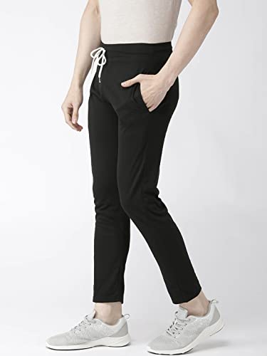 Image of PAUSE Sport Comfortable & Stylish Jogger for Men, Cotton Blend Drawstring, Ankle Length Regular Fit Men's & Boy's Joggers and Track Pant (Black NPS PANT9007-BLK)