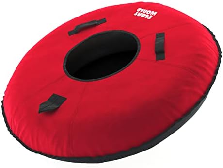 Heavy Duty Snow Tube for Adults - Large 48" Extra Durable Snow Tubing Winter Toy for Ski Mountains - Thick Vinyl Cover for Non-Pop Non-Stop Sledding (1 Pack)