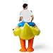 Spooktacular Creations Adult Halloween Inflatable Costume Riding a Duck Air Blow-up Suit Deluxe Set Ride On for Cosplay Themed Parties, X-Large(75In)