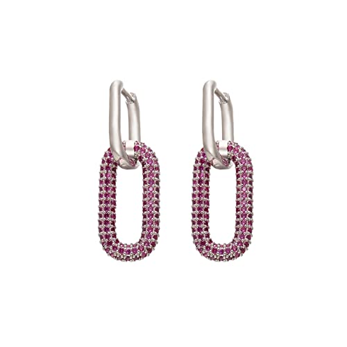 Boucles d'oreilles cerceaux rectangulaires idée cadeau pour anniversaire femme