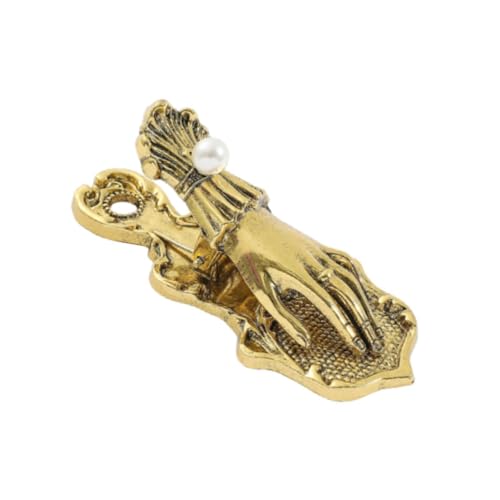 koolsoo 手形ペーパークランプジャーナルクリップクラフトレトロブックマークダイアリークリップ読書愛好家バインダージャーナル男の子女の子用, D