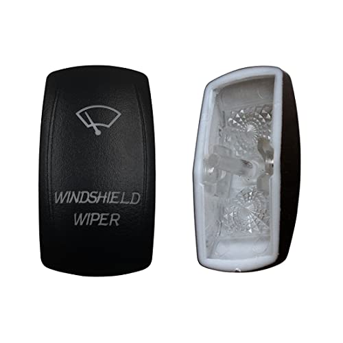 Image of Laser Etched Backlit Switch Cover Cap for Car Boat Dashboard Rocker Switch