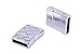 KONMAY 5 Sets 12.x2.0mm Glue-in Style Antique Silver Wave Engraved Jewelry Magnetic Clasps