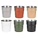 5/6pcs Stackable Camping Water Cup Stainless Steels Drinking Cup Camping Coffees Milk Mugs Outdoor Travel Cups Tableware