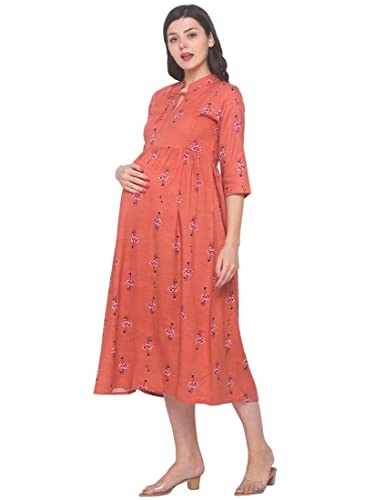 Image of AV2 Women's Rayon Relaxed Fit A Line Maternity Wear