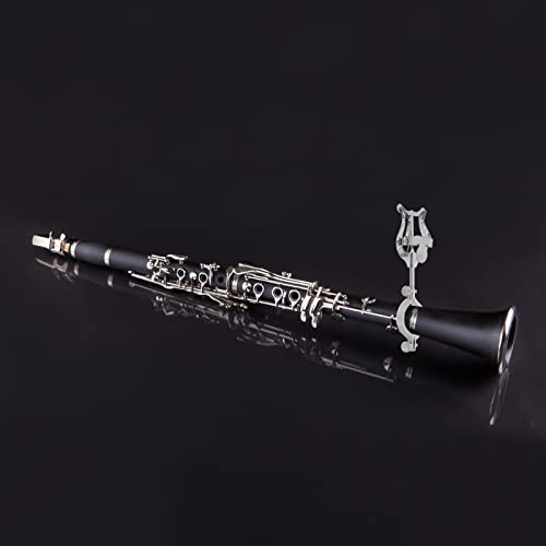 Milisten Paper Clip Holder Paperclip Holder Clarinet Lyre Sheet Music Clamp Portable Iron Clarinet Sheet Music Holder Clarinet Iron Music Clamp Clarinet Marching Lyre Metal Brackets Book Holder Stand #TOP4