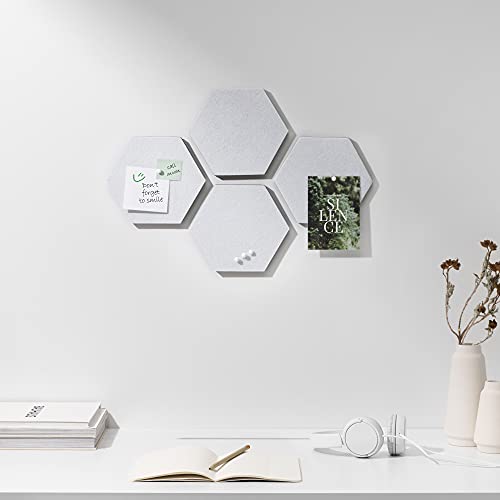 Navaris Mini Memo Board in Feltro Esagonali - Set