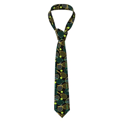Corbatas de seda para raqueta de tenis y pelota de tenis para hombre, corbata clásica para trabajo, fiesta, boda, negocios, como imagen 9