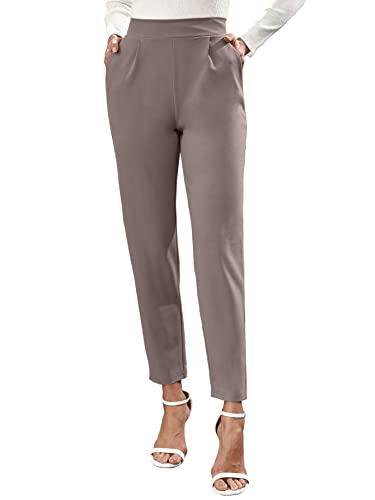 Image of Noelia Women's Pants Work Office Trousers Tapered Slim Fit Formal Style