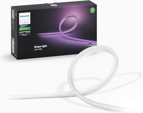 Philips Hue Lightstrip Outdoor - Buitenverlichting - IP67-5 Meter - Duurzame LED Verlichting - Wit en Gekleurd Licht - Dimbaar - Verbind met Hue Bridge - Werkt met Alexa en Google Home