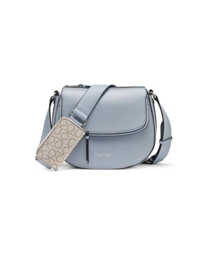 Image of Calvin Klein Women's Bella Novelty Crossbody, Dusty Blue, One size