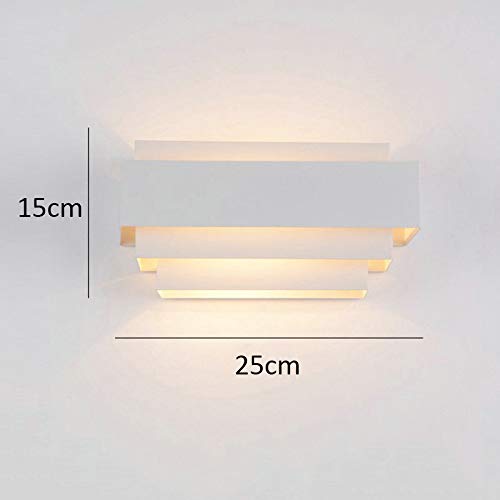Applique murale blanche E27 métal moderne luminaire salon couloir loft