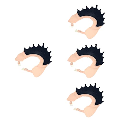 Bonnet de douche pour enfants HEMOTON : lot de 4 chapeaux de lavage de cheveux en PP