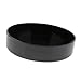 Inzopo Round Container Flower Bonsai Pot Vase Suiban Ikebana Plastic - Black 28cm, as described