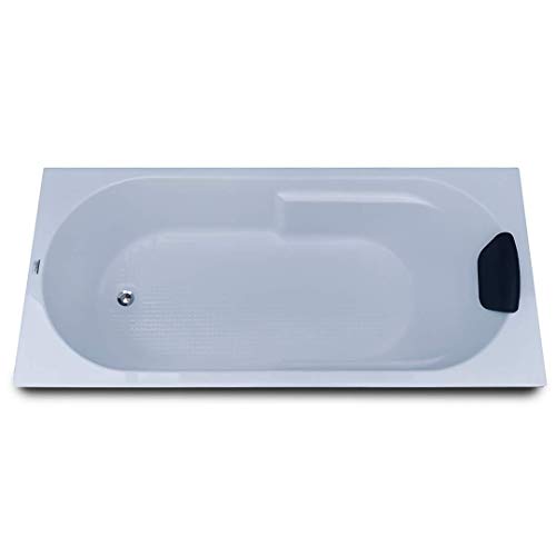 Image of MADONNA Divine Acrylic 5.5 feet Rectangular Bathtub (with Headrest) (White)