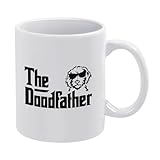 The Doodfather Large Coffee Mug Doodle Dad Cup Mug Coffee Cup Novelty Cup Funny Coffee Mug Gifts White 11Oz
