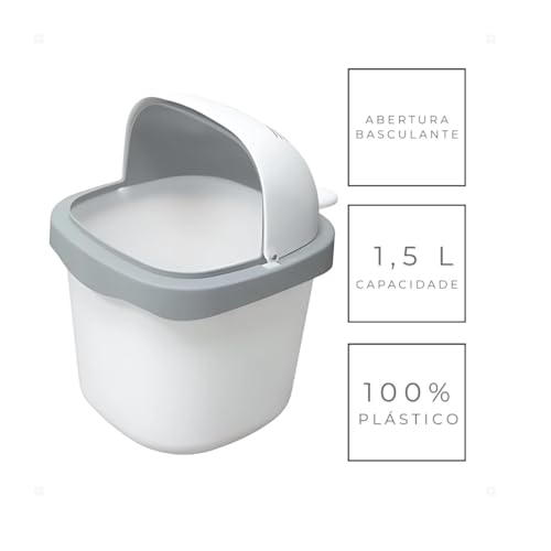 Lixeira de Mesa Animais Fofinhos Gato Urso Coelho Ideal para Escritório ou Quarto Lixeira Infantil L