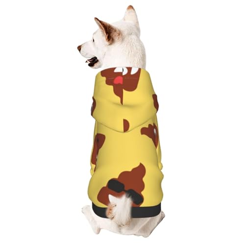 犬服 うんこ 面白い パーカー ペット服 犬の服 犬用 ペット用 小中型犬 洋服 猫服 秋冬 冬服 保温 防寒 防風 柔らかい 暖かい ドッグウェア ペットウェア 脱毛保護 お散歩 お出かけ 可愛い 人気 ファッション おしゃれ