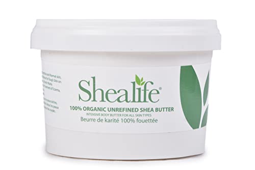 500Grams Organic Virgin Unrefined Shea Butter for Conditioning Sensitive and Dry Skin Baby Skin Salve Treatment of Eczema Psoriasis and Damaged Skin Supplied Direct by Shea Life Skincare 500Grams