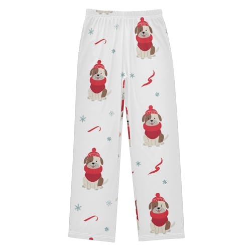 Winter Puppy Boys Pants Boys Athletic Pants Long Pant for Boywith Pockets Wide-Leg Size 6-14Y