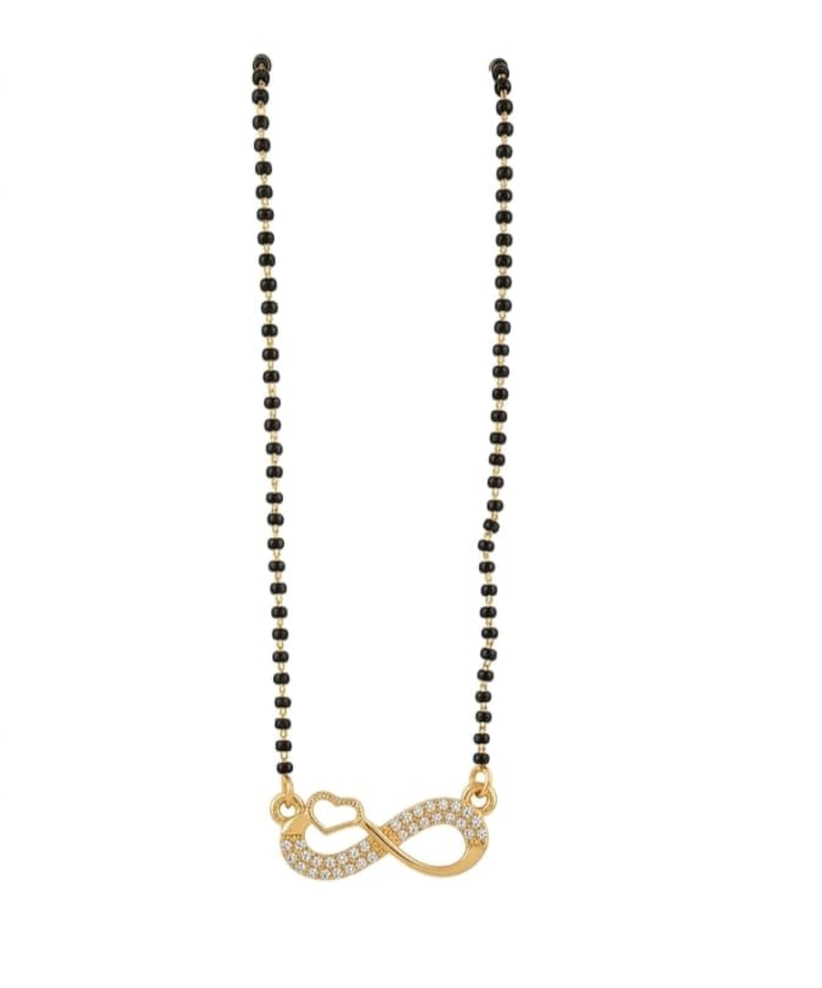 Traditional Gold Plated Mangalsutra Necklace with Designer Pendant