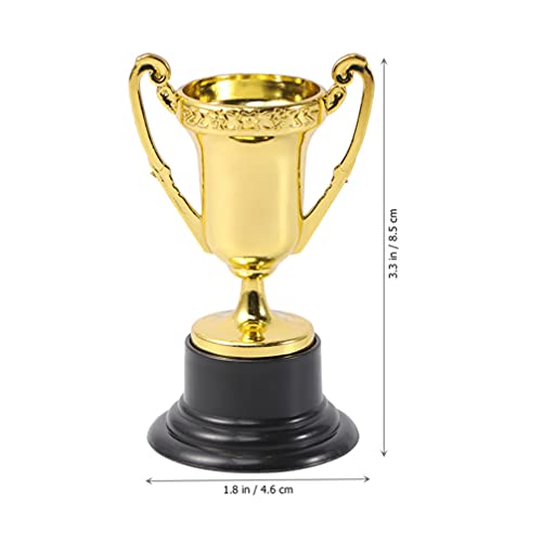 Tofficu 12Pcs Plastic Mini Trophy Cup Winner Award Trophies Trophy Colored Trophy Setting for Party
